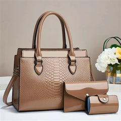 Leather Large Capacity Women Handbag Single Shoulder Crossbody Bag