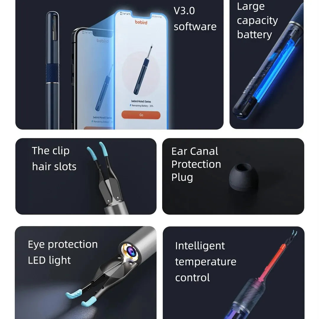 Ear Wax Removal Sticks Endoscope