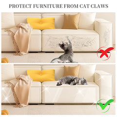 Cat Scratch Sofa Protection Pads Self-Adhesive Pet Furniture Protectors Cover Anti-Cat Scratch Couch Guard Pads Stickers For Cat