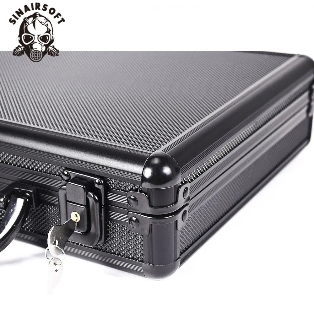 Tactical Aluminum Hard Pistol Case Gun Bag Case
