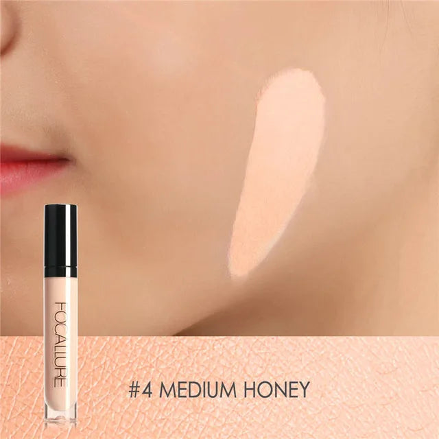 FOCALLURE Face Concealer Full Coverage Oil Control Base Waterproof Moisturizing Liquid Foundation