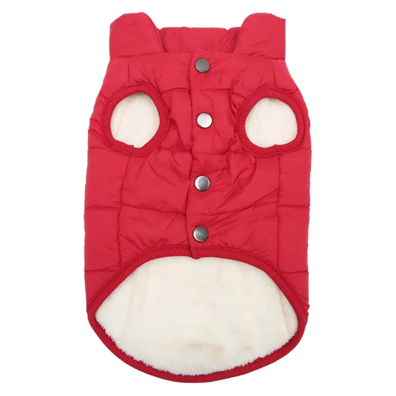 Pet Dog Vest Jacket Autumn Winter Warm Fleece Dog Coat Clothes