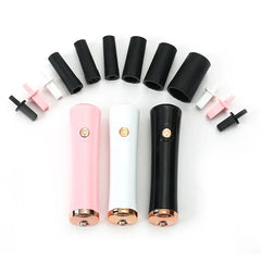 Electric Eyelash Glue Shaker for Nail Polish Tattoo Ink Pigment Liquid Shaking Machine with 2pcs Connector 6pcs Glue Cover Die