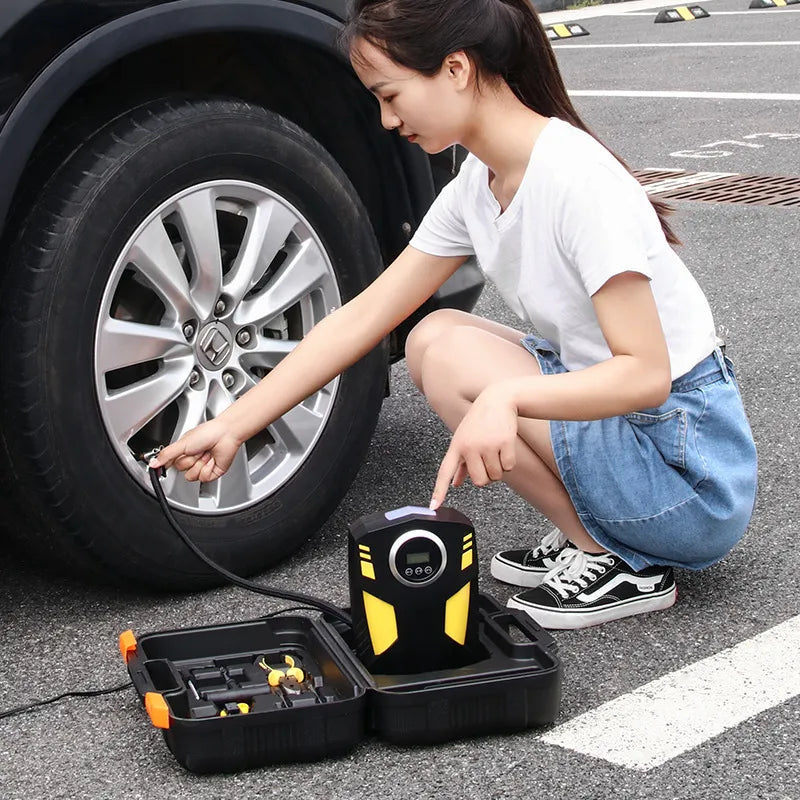 Portable Car Air Pump 120W Dc12V Led Display