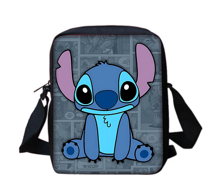 Cartoon S-stitchs Angel Children Boy Girls Printed Shoulder Messenger Bag Casual Handbag Men Women Phone Bag Shopping Bag