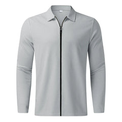 Waffle jacket, men's lapel jacket, middle-aged and young trendy men's outdoor sports style top