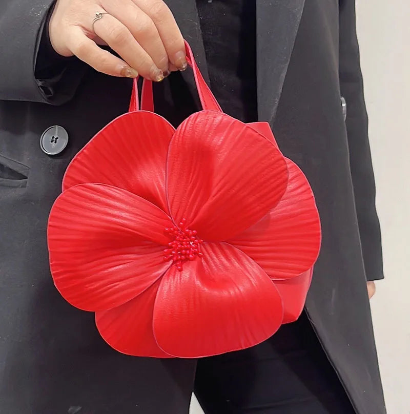 Design Flower Clutches Bag  New Elegant Women Handbag Party Evening Shoulder Bag