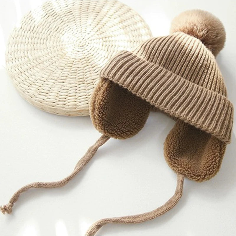 Winter Thicken Warm Baby Hat Ear Protection