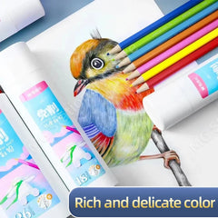 M&G Retractable Colored Pencils 48 Colors art Professional Oil Watercolor Sketch Drawing pastel Set For Painting Art Supplies