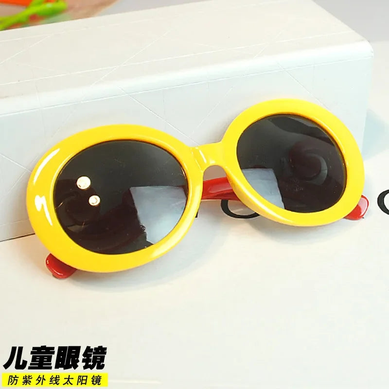 Sunglasses Cute Radiation Protection Sunglasses UV400 New Girls Sport Sun Glasses For Baby  Boys Glasses Oculos