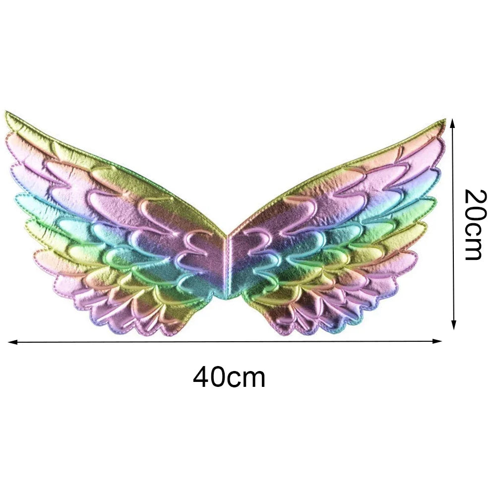 Fairy Wing Costume Elf Angel Butterfly Wings Women Girls Princess Cosplay Halloween Party Dress