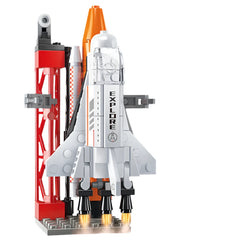 133pcs Space Exploration Rocket Building Toy and Control Tower Construction Kit