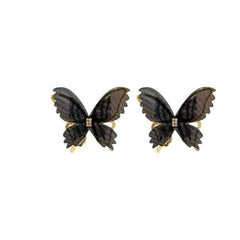 Mesh Butterfly Stud Earrings For Women