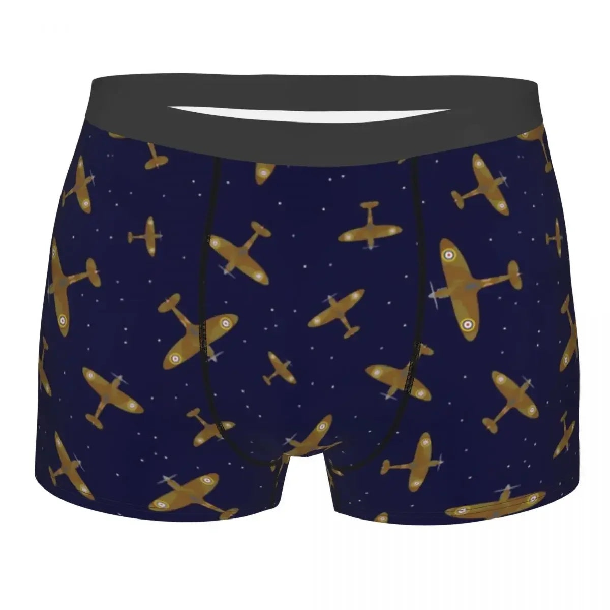 Airplane Flight Routes Captain Stripes Boxer Shorts  Aviation Aviator Pilot Underwear Panties Briefs Breathable Underpants