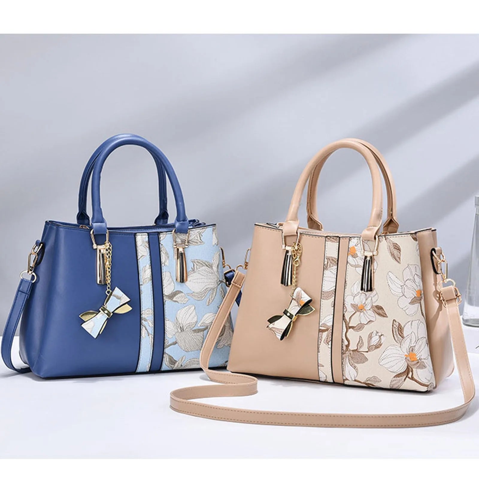 Embroidered Bag Large Capacity Handbag Fashion Shoulder Bag