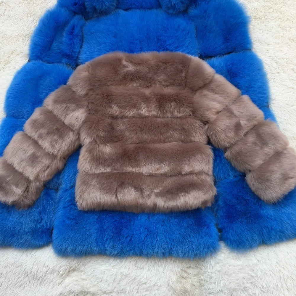 Fluffy Faux Fur Coat