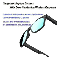 GL01 Bluetooth Smart Glasses Bone Conduction Glasses IP67 Waterproof Bluetooth headset Sunglasses