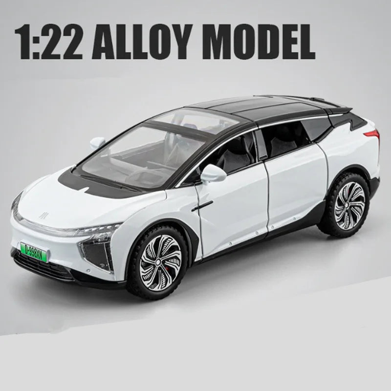 1:24 HiPhi X SUV Alloy New Energy Car Model Diecast Metal Electric Intelligence Vehicles Car