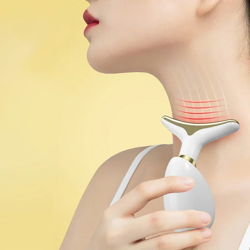 Anti Wrinkle Photon Neck Massager V-Face Lifting Reduce Double Chin