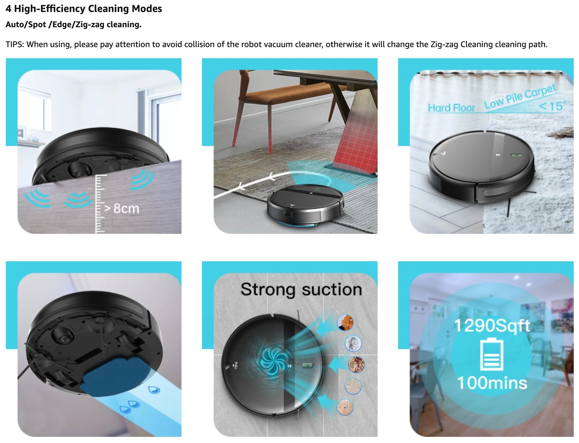 ZCWA Robot Vacuum Cleaner Auto Charging Wet Mopping Robot