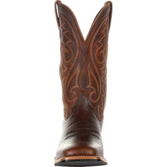 Men Boots Mid Calf Western Cowboy Motorcycle Boots