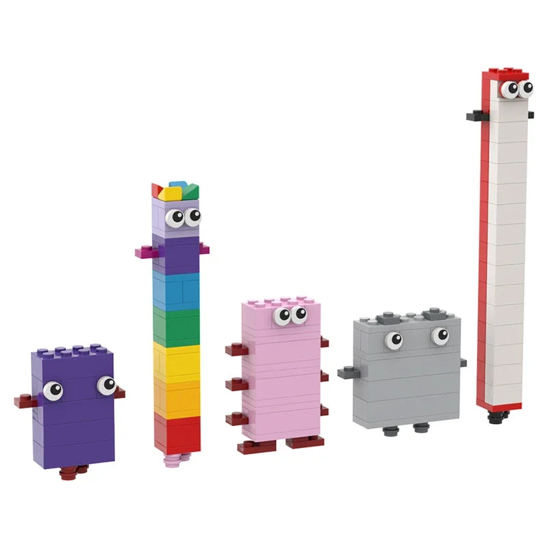 MOC Cartoon Number Bricks Set Toys