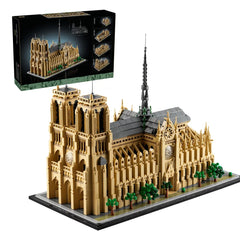 Notre-Dame de Paris Architectural Model Kit 21061 Collectible Building blocks Set for Adults