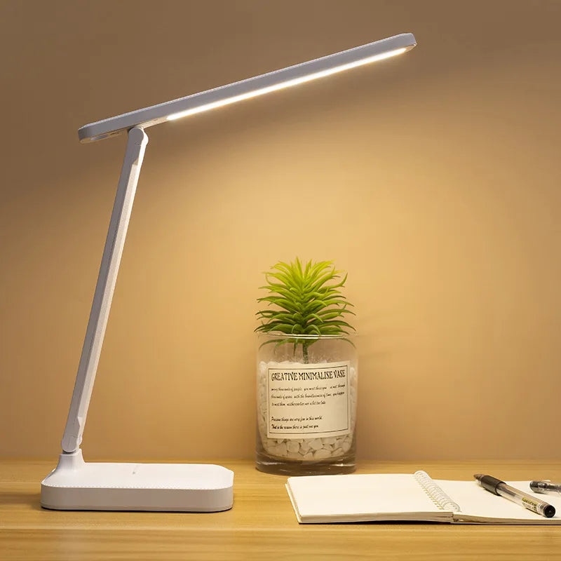 LED Book Light Touch Folding Table Night Lamp Bedside Reading Eye Protection