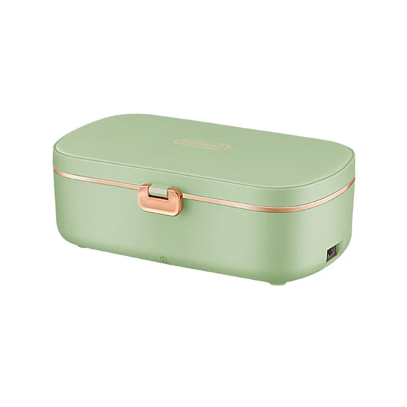 900ml Electric Lunch Box 304 Stainless Steel Food Warmer Without Water Heated Bento Box 70℃ Thermal Boxes for Office School