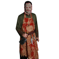 Halloween Ghost Festival Bar Party Evening Show Performance Butcher Chef Clothes Bloodstained Adult Men's Clothes Death Clothes