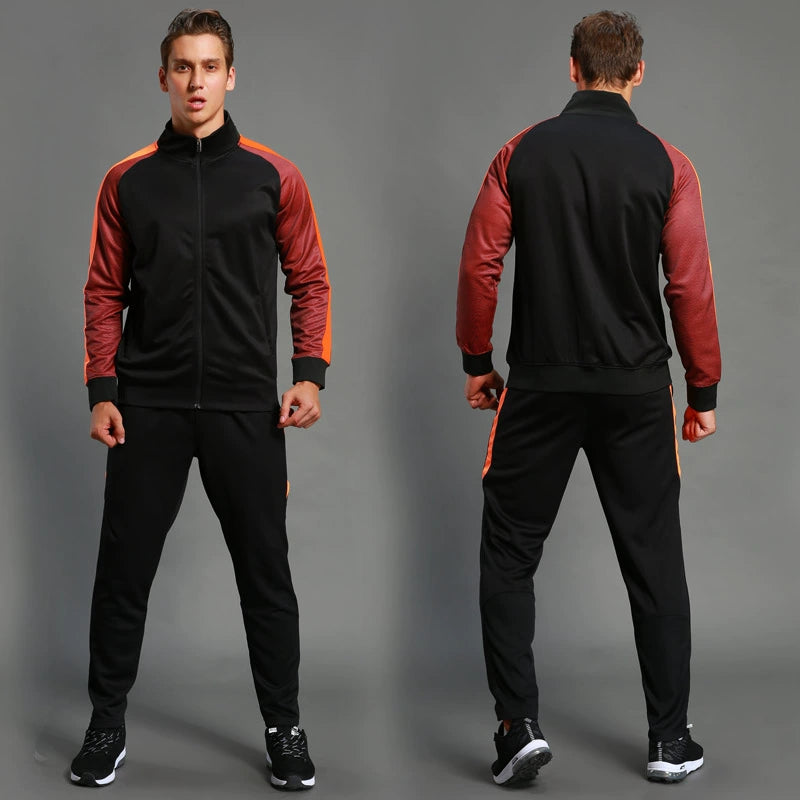 Men's Football Gym Long Sleeve Costume Sports Suit