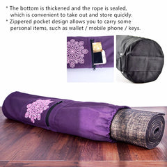 Yoga Mat Cover Wear resistant Canvas Yoga Backpack Breathable Sports Fitness Canvas Bag Yoga Accessories