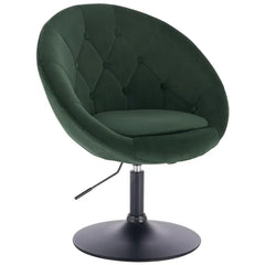 Velvet Bar Chair with Armrests Stepless Height Adjustment Lounge Chair