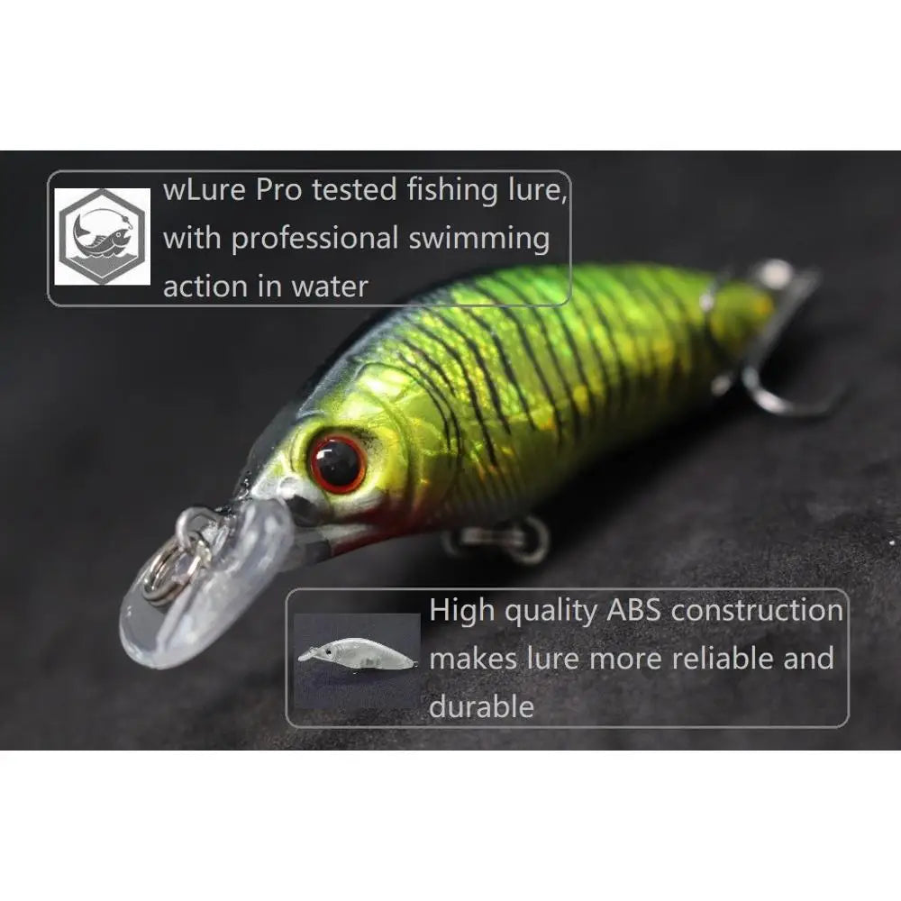 Swimming Action Short Body #6 Hook Insect Bait Fresh Water 3D Hard Eyes M583