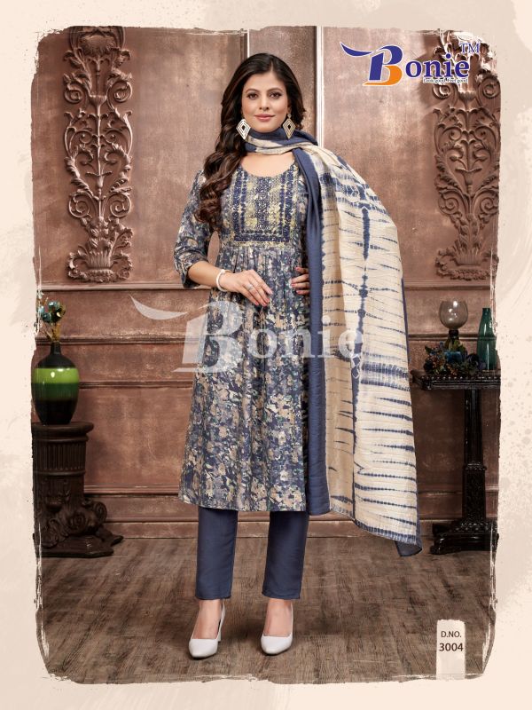 Digitel Printed Anarkali Cotton Kurtis Pant set