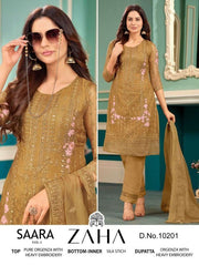 Zaha Saara Vol 1 Designer Heavy Work Readymade Pakistani Salwar Kameez