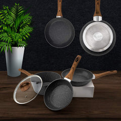 Frying Pan Set 3-Piece Nonstick Saucepan