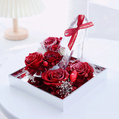 Transparent Acrylic Rose Christmas Gift