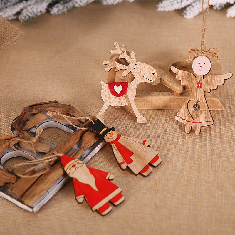 Christmas Wooden Angel Decorations