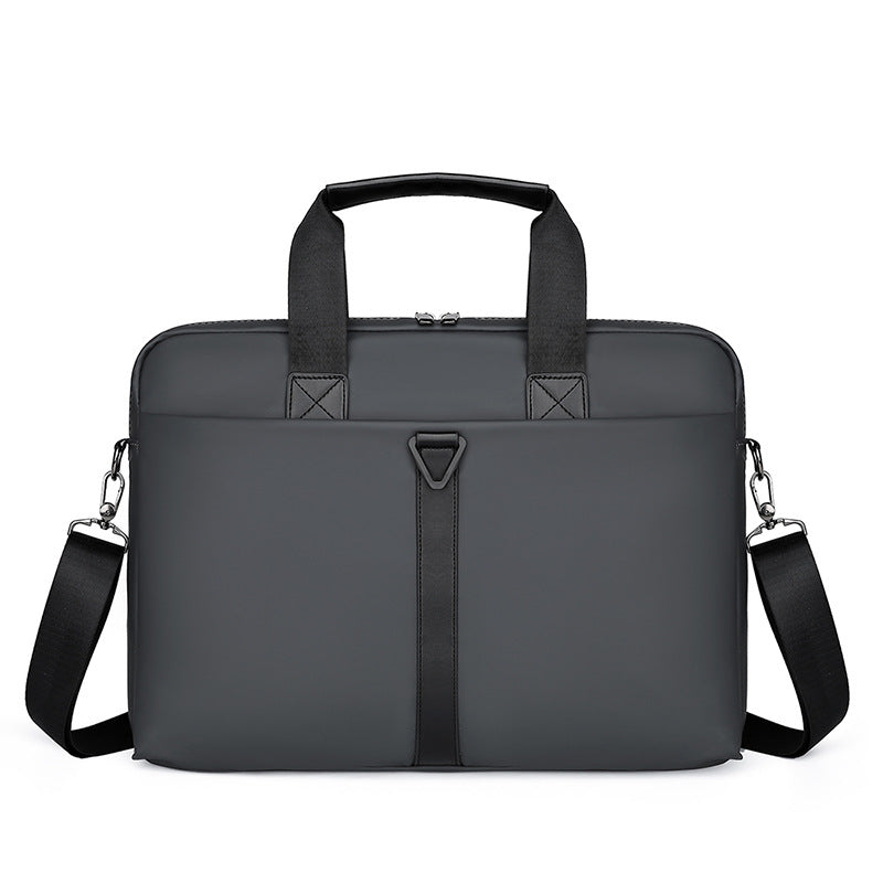 Men's PU Portable Oblique Span Business Briefcase