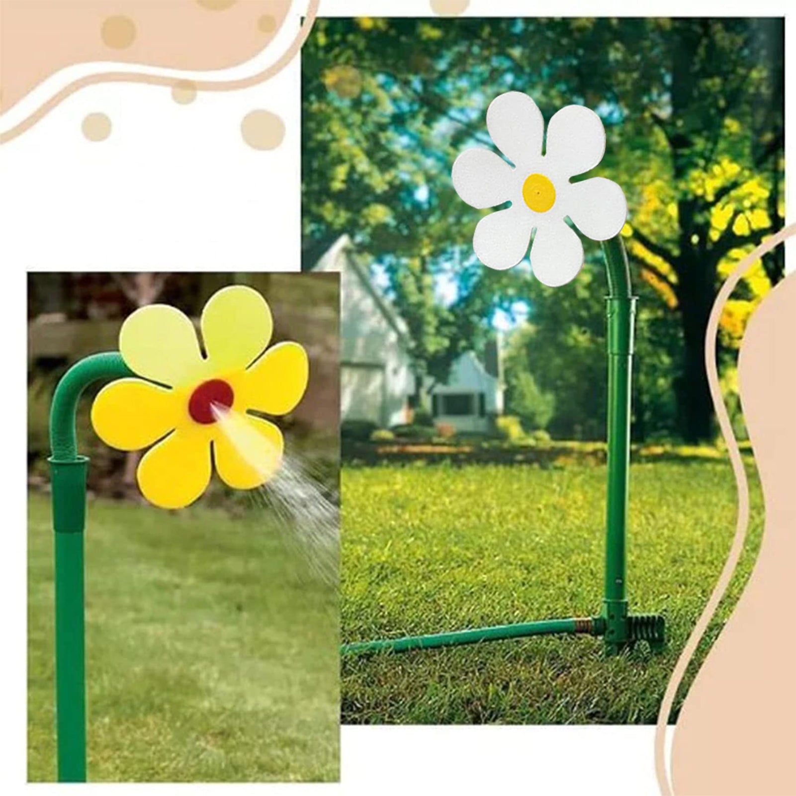 Garden Sprinkler Plastic Sprinkler Sunflower Sprinkler