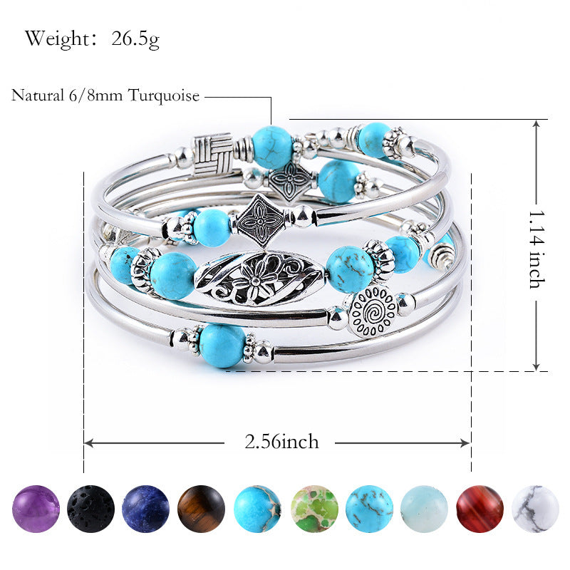 Turquoise Winding Bracelet