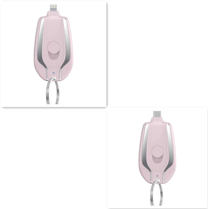 Keyring Charging Bank Wireless Portable 1500 Mah Emergency Power Supply