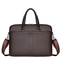 Men's PU Portable Oblique Span Business Briefcase