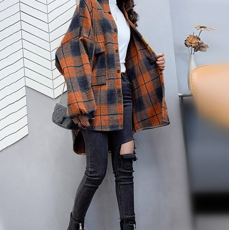 Lapel Long Sleeve Shirt Cardigan