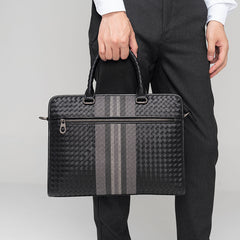 Stitching Woven Business Casual Briefcase