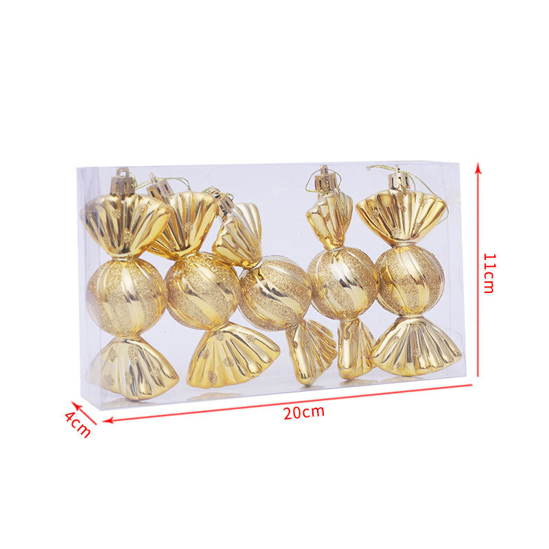 Christmas Decoration Gift Box Electroplating Candy Props