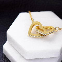 Women's Double-ring Heart-shaped Necklace