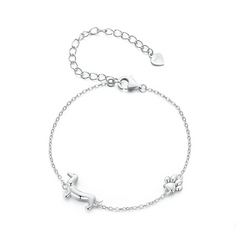 Simple Cute  Silver Bracelet