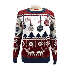 LED Snowflake Pattern Knitted Pullover